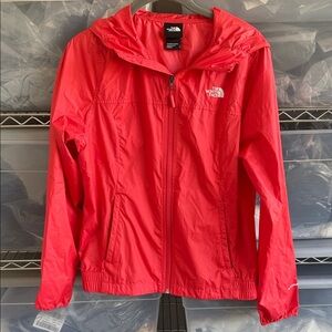 The North Face Women's Vibrant Red windbreaker